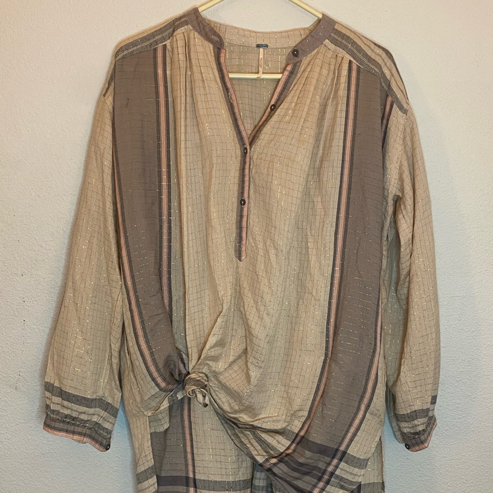 Oversized free people shirt